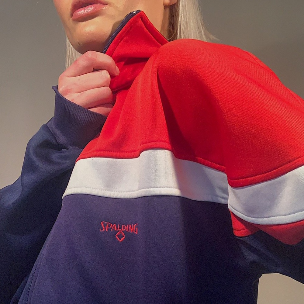 *RARE VINTAGE 1990’s SPALDING TENNIS ZIP UP*